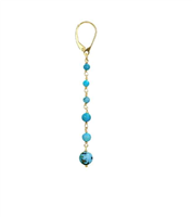 Single earring Io & Te  Woman in Silver Turchese africano ORMSATUDO